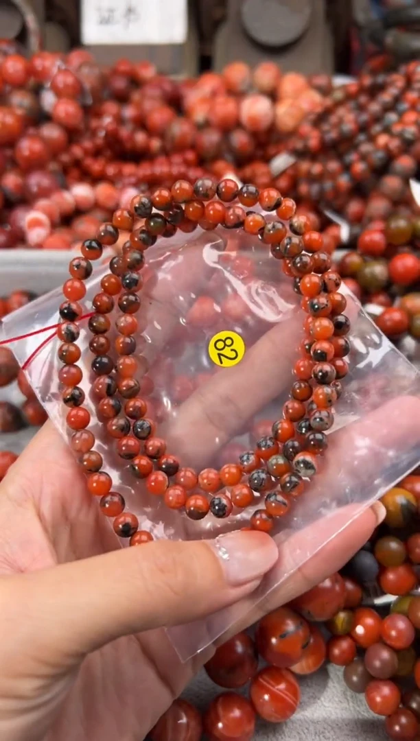 未镶嵌手串南红玛瑙6+