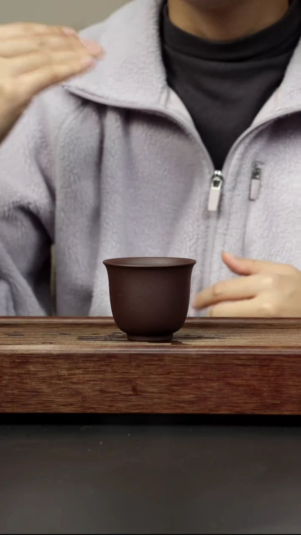 紫砂茶壶老紫泥 铃铛杯