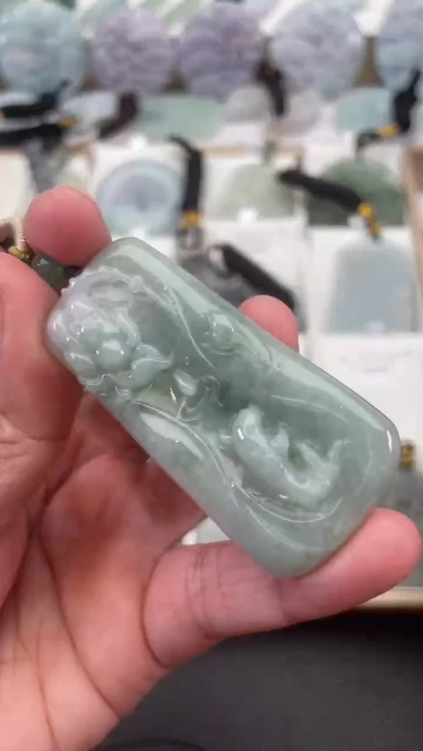 颈饰未镶嵌翡翠天然缅甸翡翠A货327