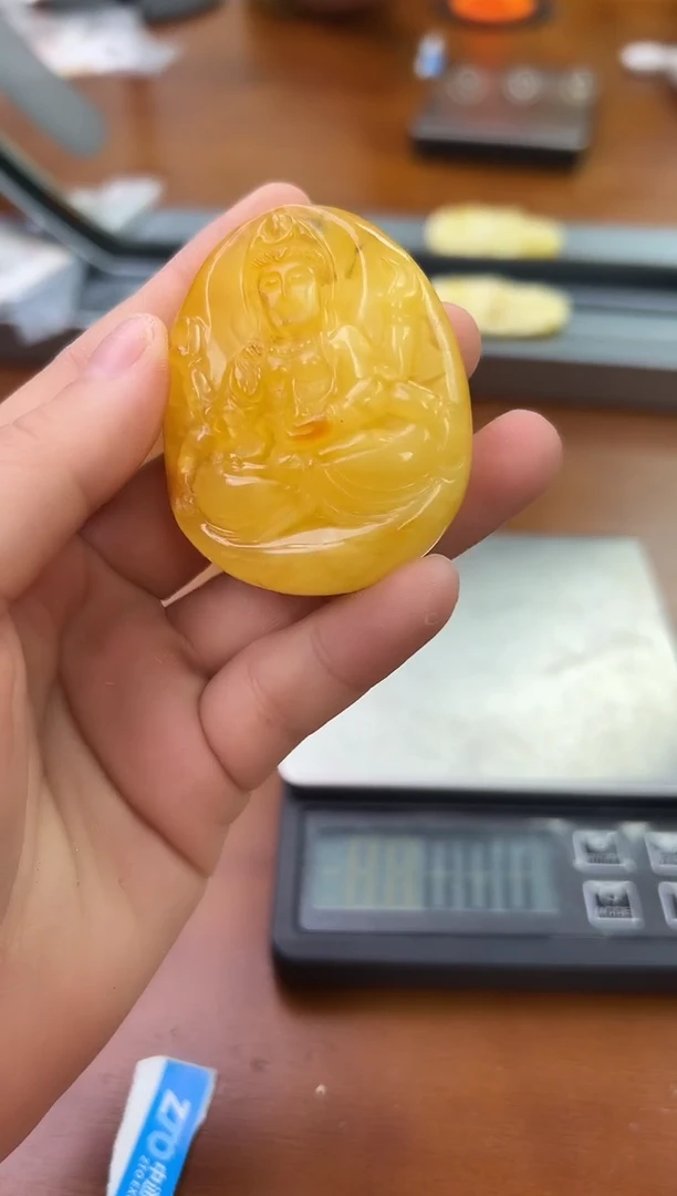 未镶嵌蜜蜡裸石蜜蜡吊坠