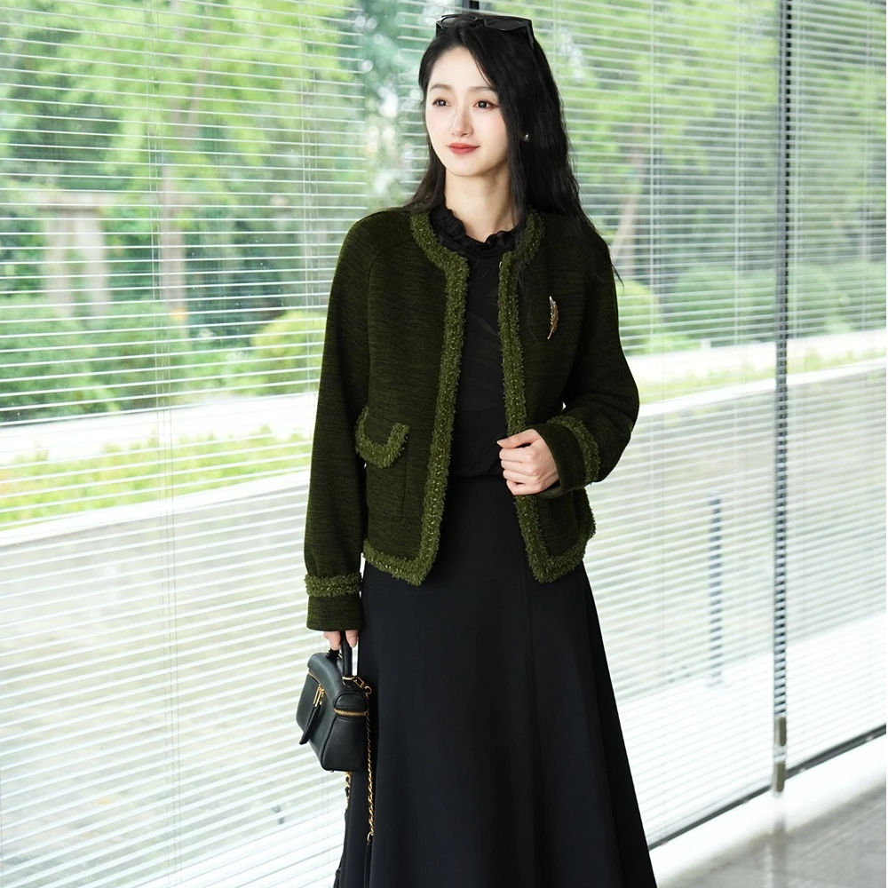 AMASS/阿玛施【新品】多色时尚气质女士百搭小香风外套5400312