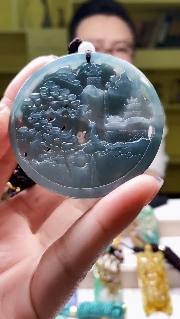 颈饰未镶嵌翡翠翡翠A货