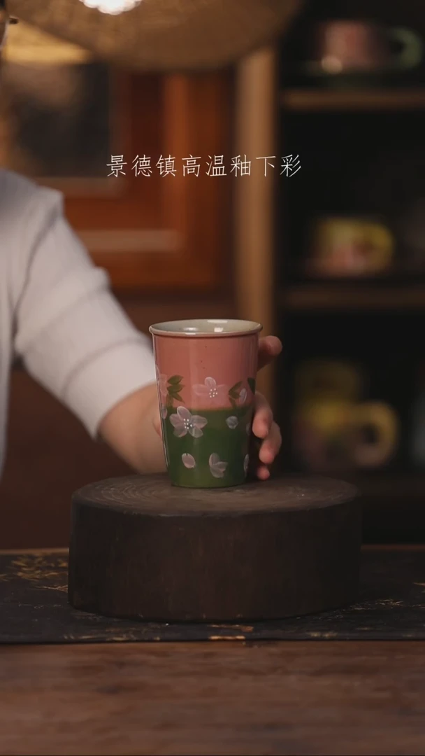陶瓷景德镇高温釉下手绘陶瓷072