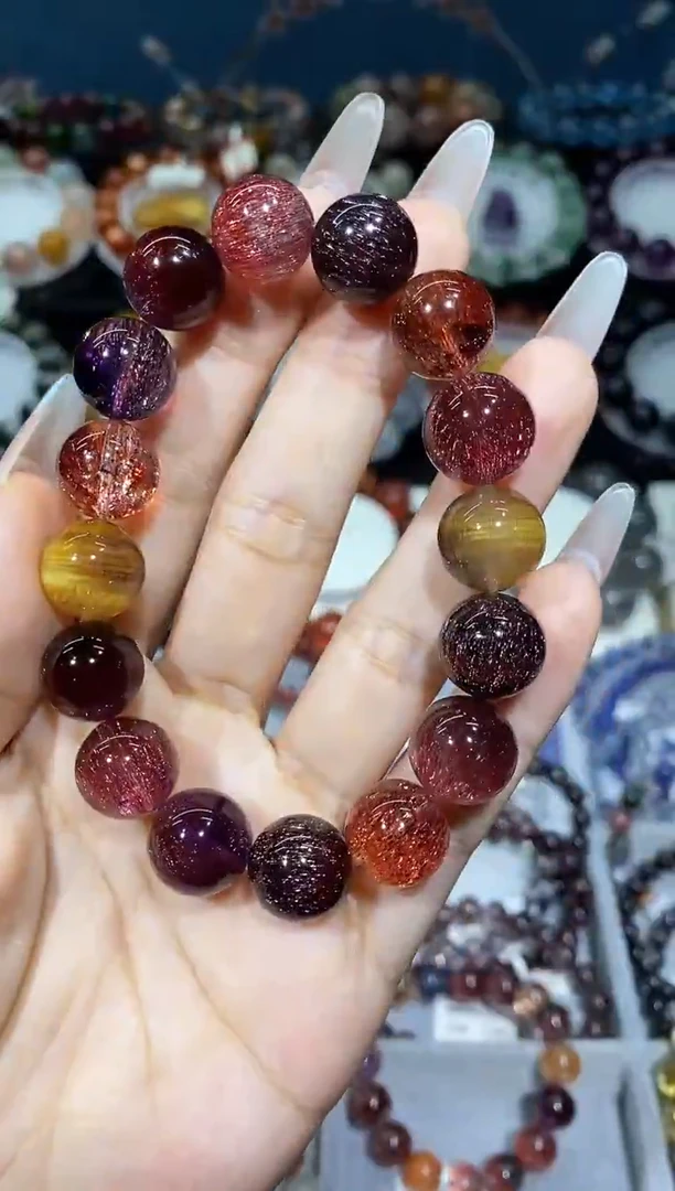 未镶嵌手串水晶老矿稀有色12+