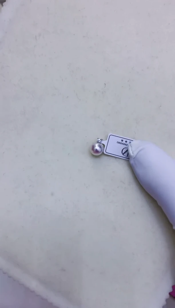 银S925镶嵌海水珍珠饰品设计款吊坠
