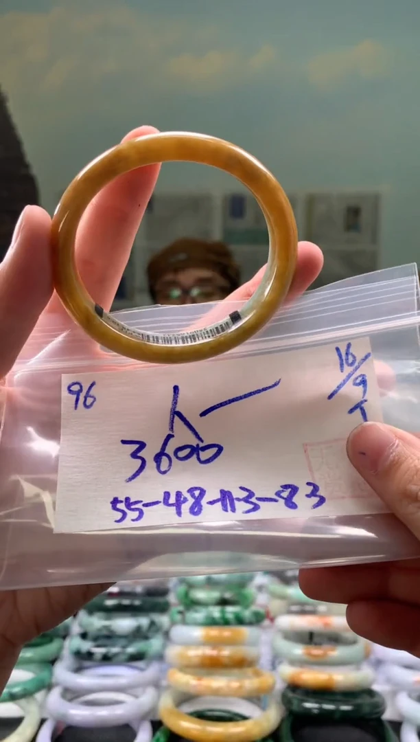 未镶嵌手镯翡翠人**心翡翠手镯 下单联系小耳机#96