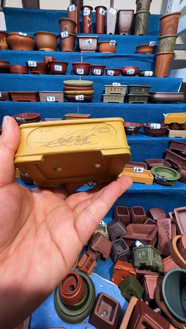 【闪购商品】紫砂紫砂花盆9*5.5*2.7微暇