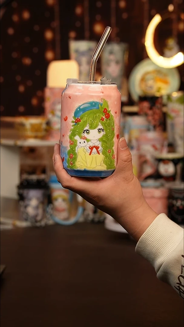 （玉泥）景德镇手工手绘文创陶瓷杯