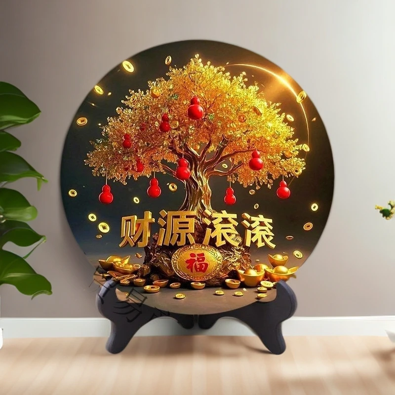 新款居家摆件轻奢新中式卧室创意高档新房玄关书房书房摆设室内