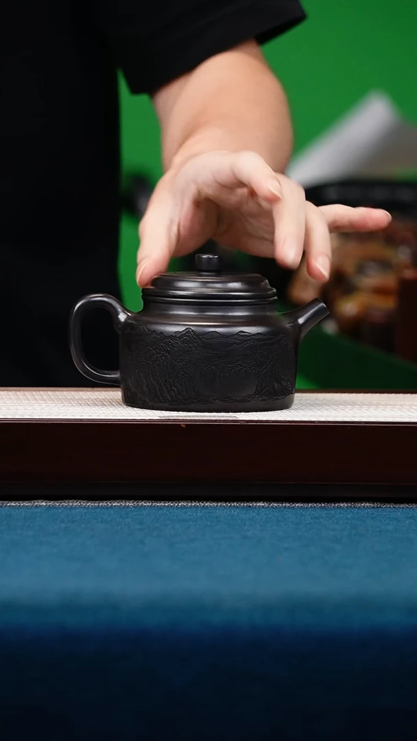 茶壶紫砂石黄德中