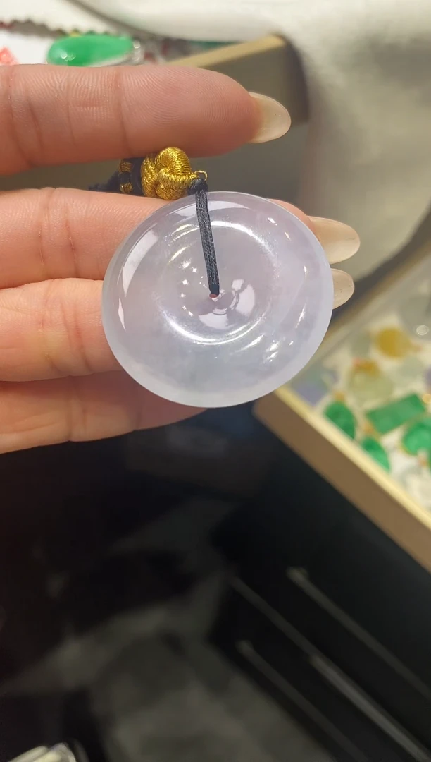 翡翠未镶嵌吊坠(不含链)平安扣