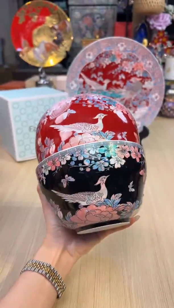 121灵羽和鸣面碗套二（红色+黑色）