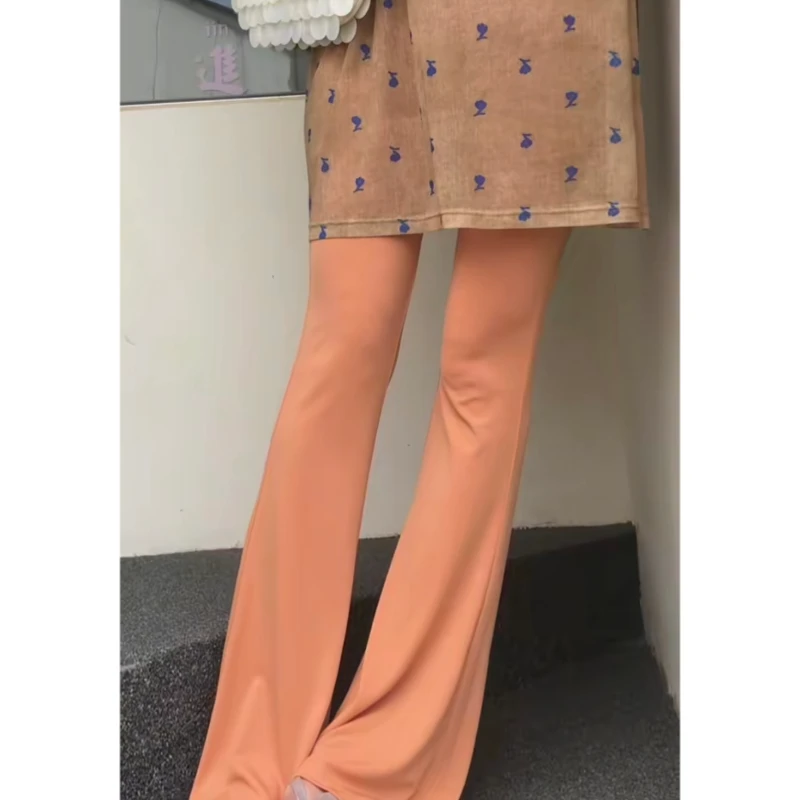 面膜裤舒适微喇休闲慵懒感修身裤子长裤百搭时尚设计感裤子韩版潮