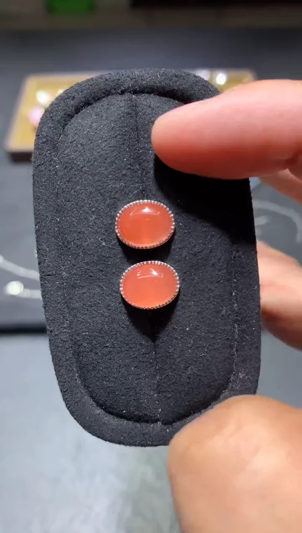 未镶嵌南红玛瑙耳饰G16【多样性发其一】