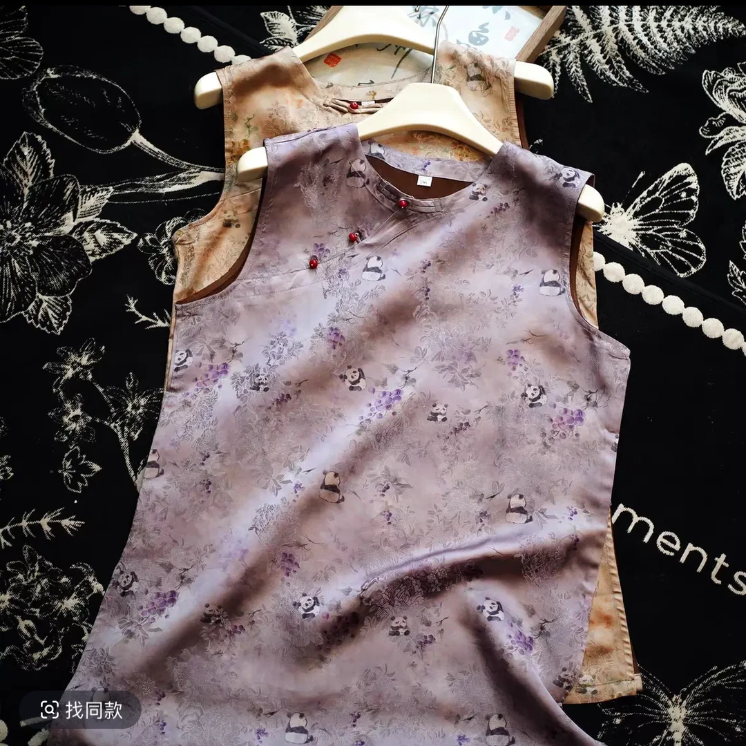 8034【熊猫】新款夏季提花短袖上衣