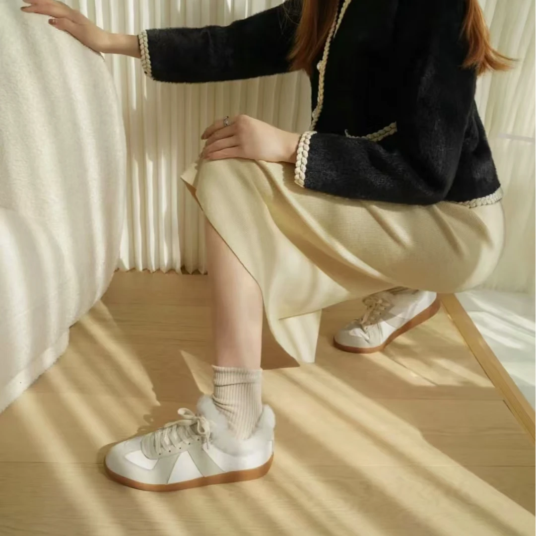 【2011加绒】潮流百搭休闲英伦女鞋系带低帮