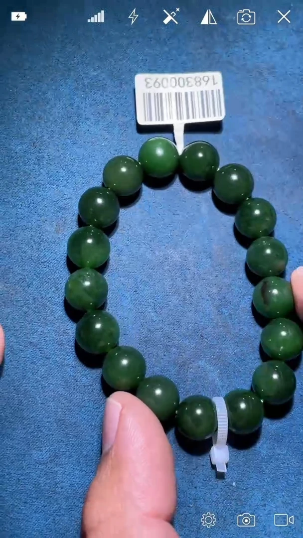 未镶嵌和田玉挂件ls     碧玉圆珠手串卡11+mm