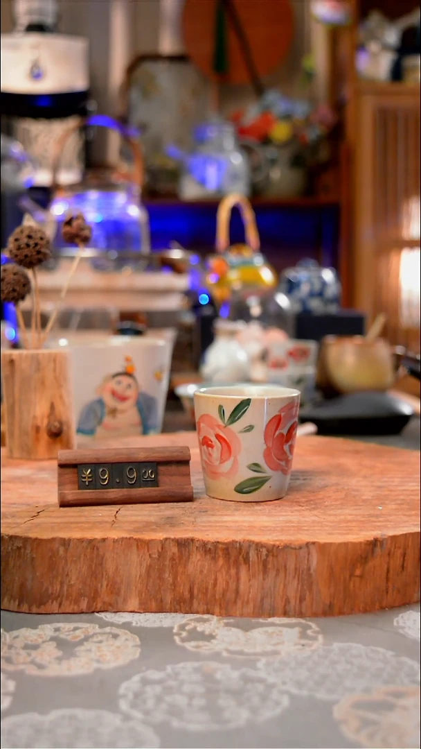 【闪购商品】杯子玫瑰手工手绘手工手绘
