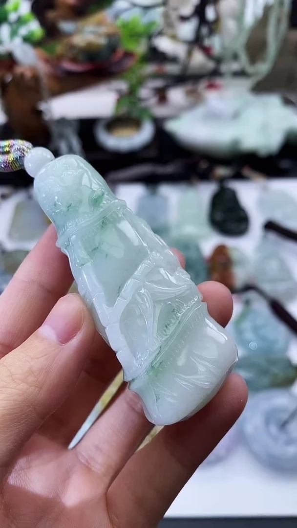颈饰未镶嵌翡翠天然缅甸A货翡翠