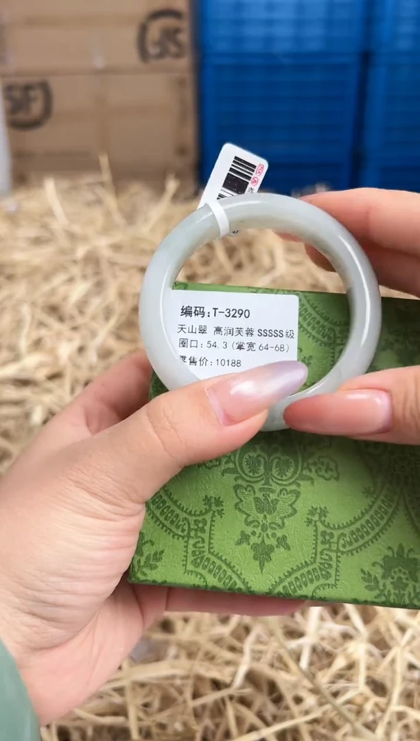 未镶嵌手镯石英质玉T-3290