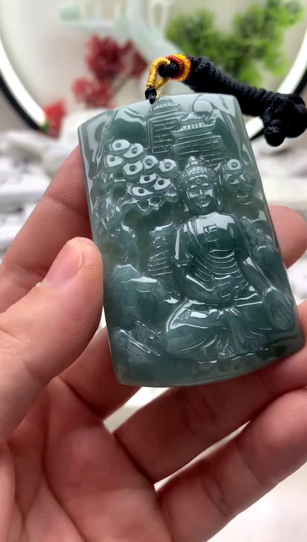 【闪购商品】翡翠颈饰未镶嵌阿弥【品质一般介意慎拍】