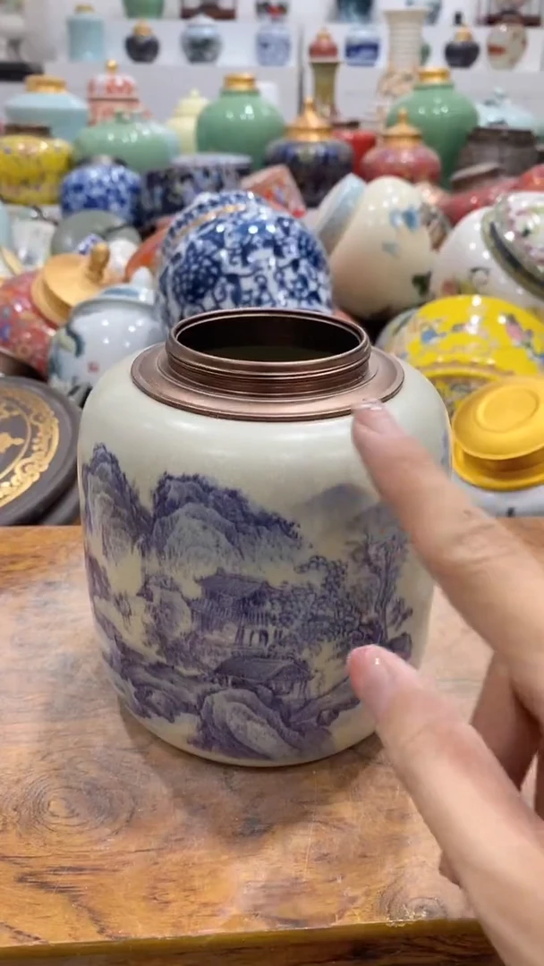 摆件茶叶罐密封罐储存罐
