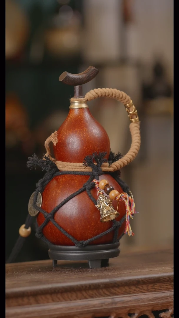 【闪购商品】148精品天然大漆工艺防渗内胆酒葫芦~