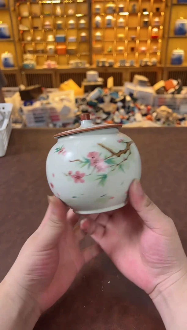 瓷片鸣盏茶具直播间啊