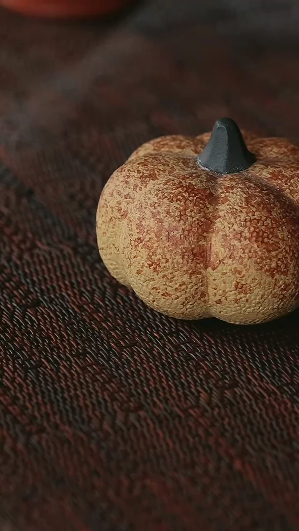 【闪购商品】紫砂茶杯 筋纹南瓜 茶宠 黄金段