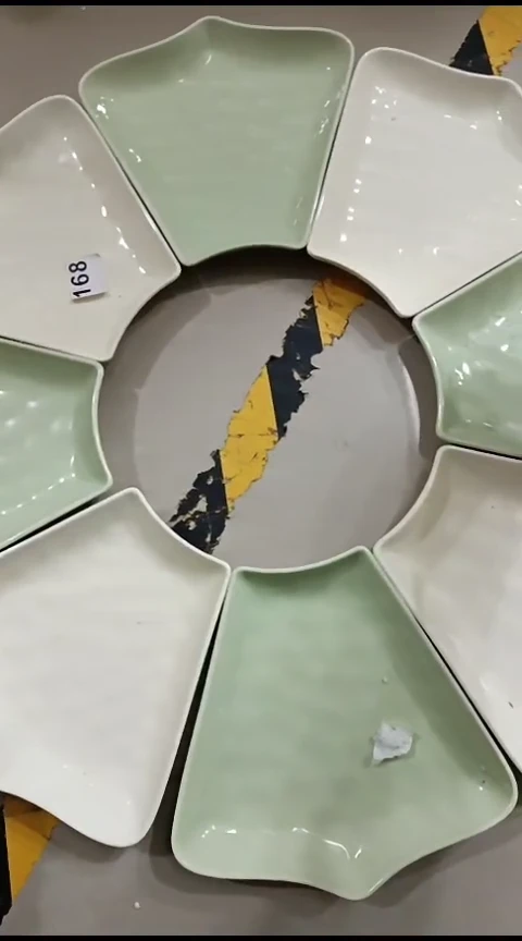 瓷拼盘八件套【可双色，可单色，自己备注】