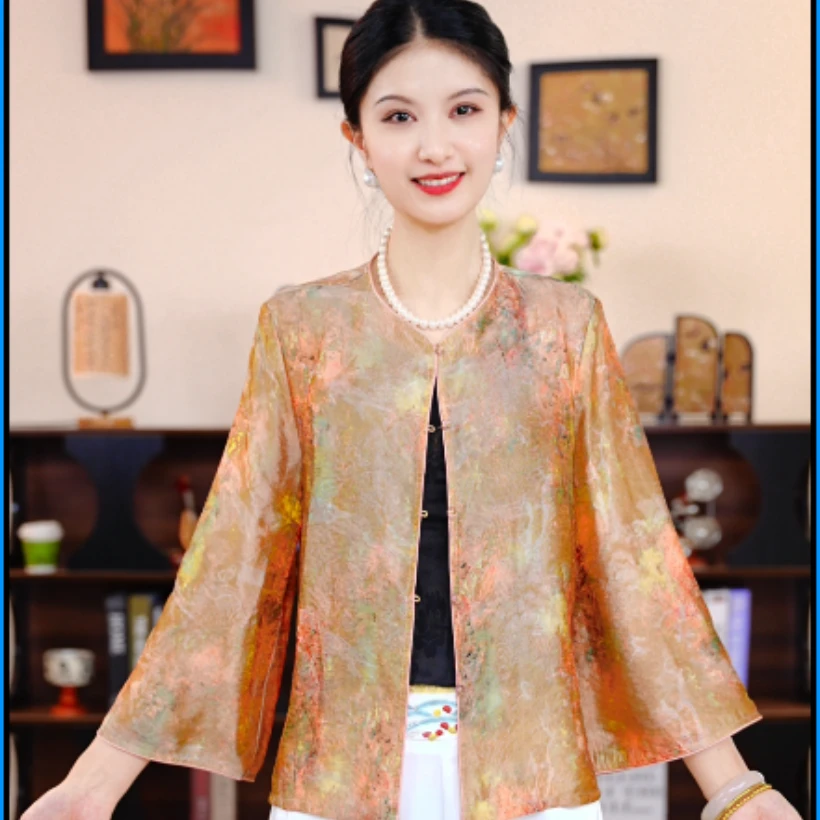 [荧光]观江南婷婷国风复古小衫GJN2505114