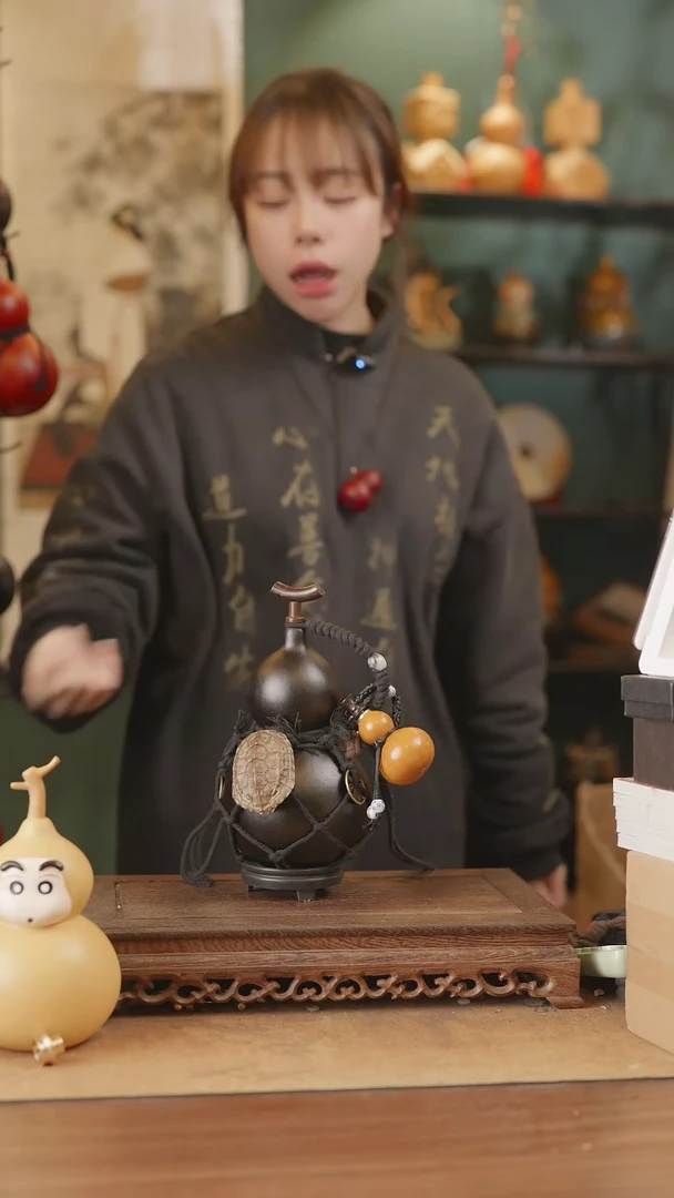 【闪购商品】311号精品天然大漆工艺防渗内胆酒葫芦~