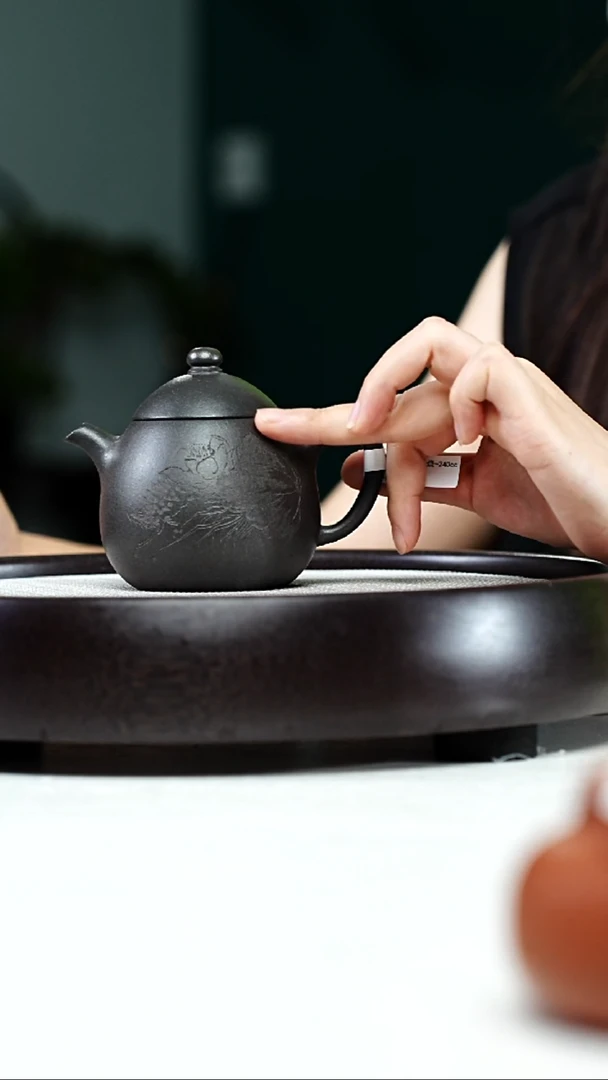 茶壶紫砂和乐-柴烧-240cc