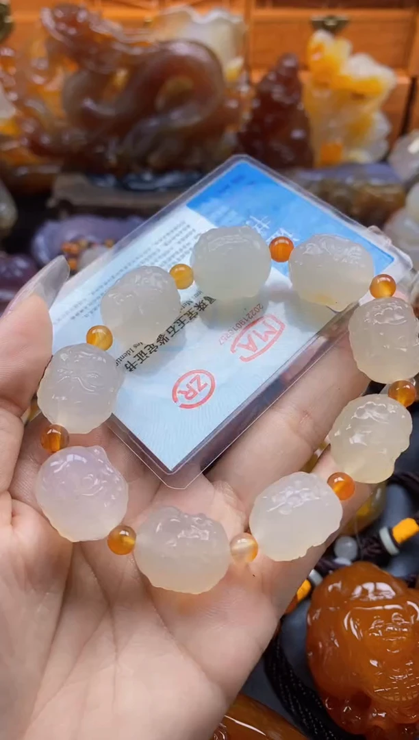 玛瑙/玉髓挂件未镶嵌靥****️ll