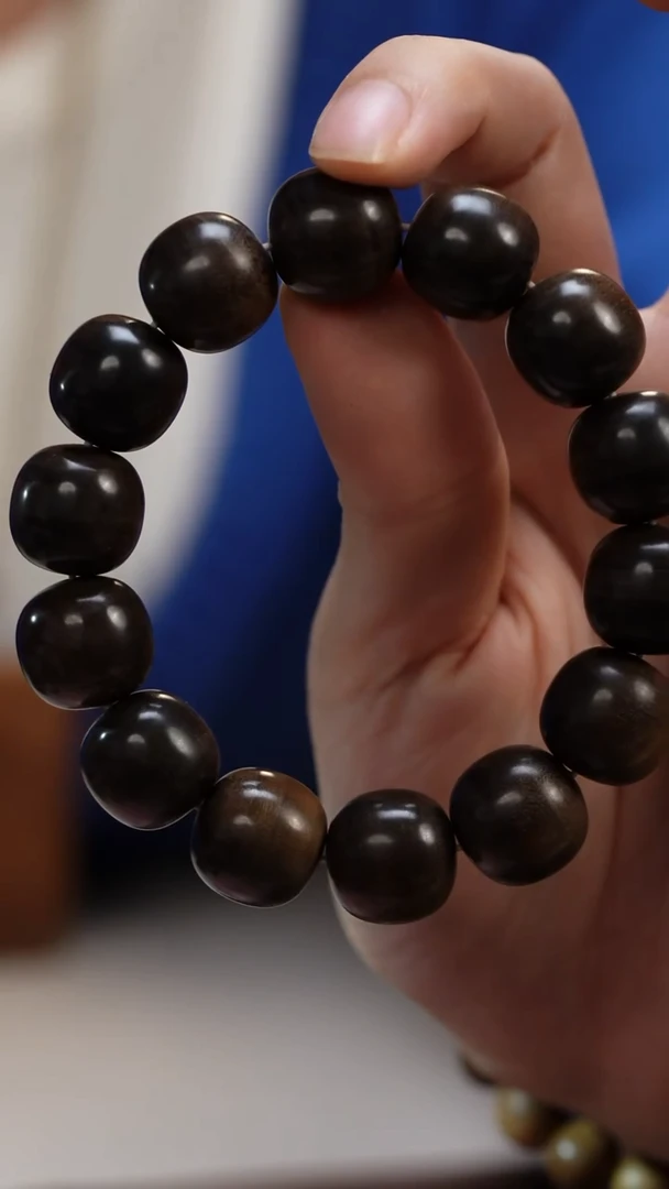 檀香木手串/手链有**赢阴沉老山檀香15*16老型单圈