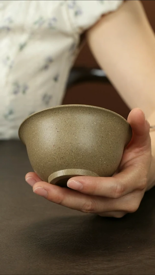 茶杯紫砂直播福利青降坡主人杯