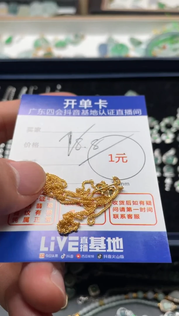 颈饰未镶嵌翡翠挂件