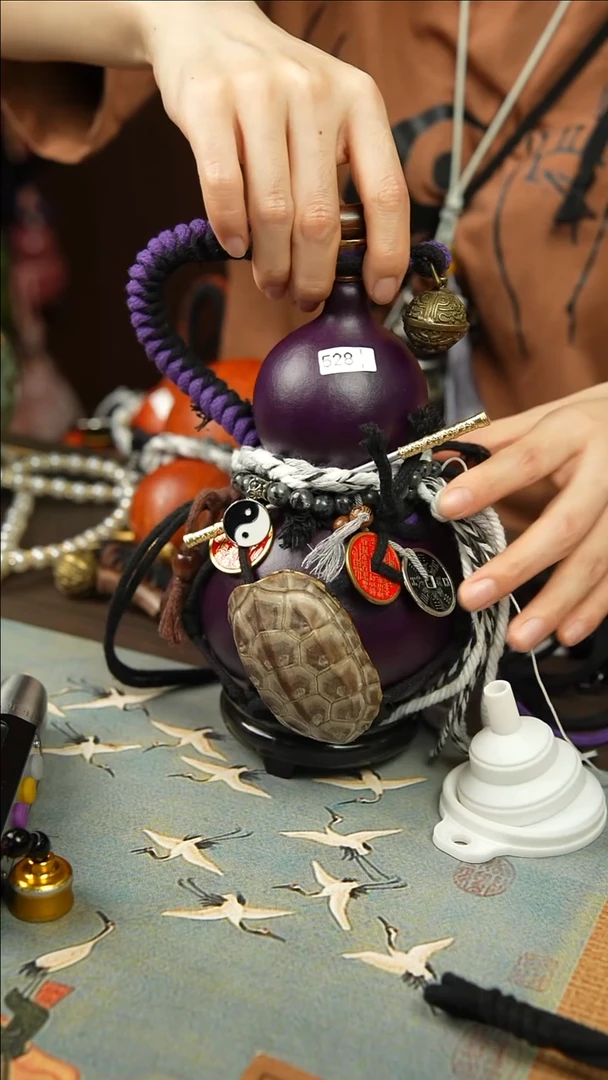 528号500ml左右非遗大漆酒葫芦