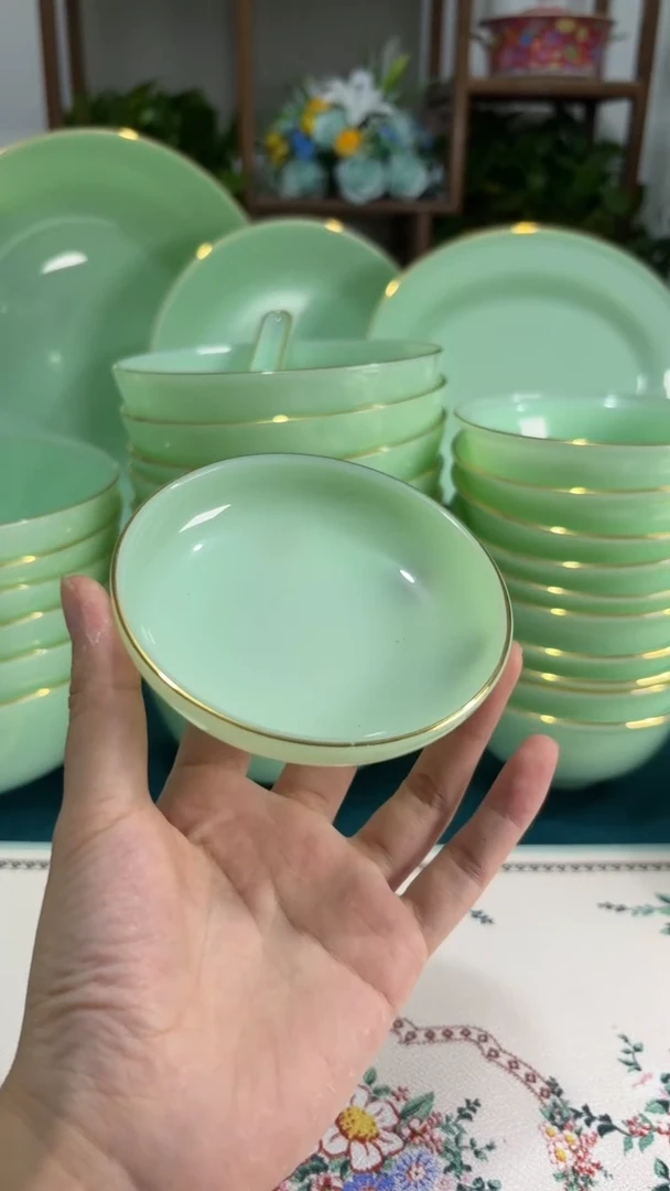 3英寸玉瓷醋碟4个【贝美】