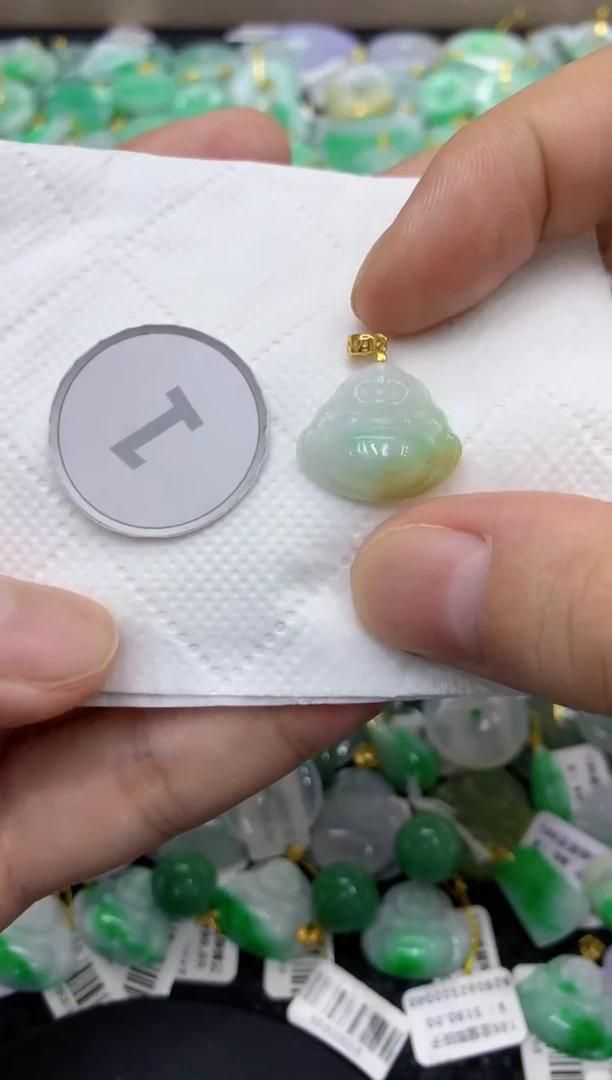 颈饰未镶嵌翡翠天然缅甸翡翠A货