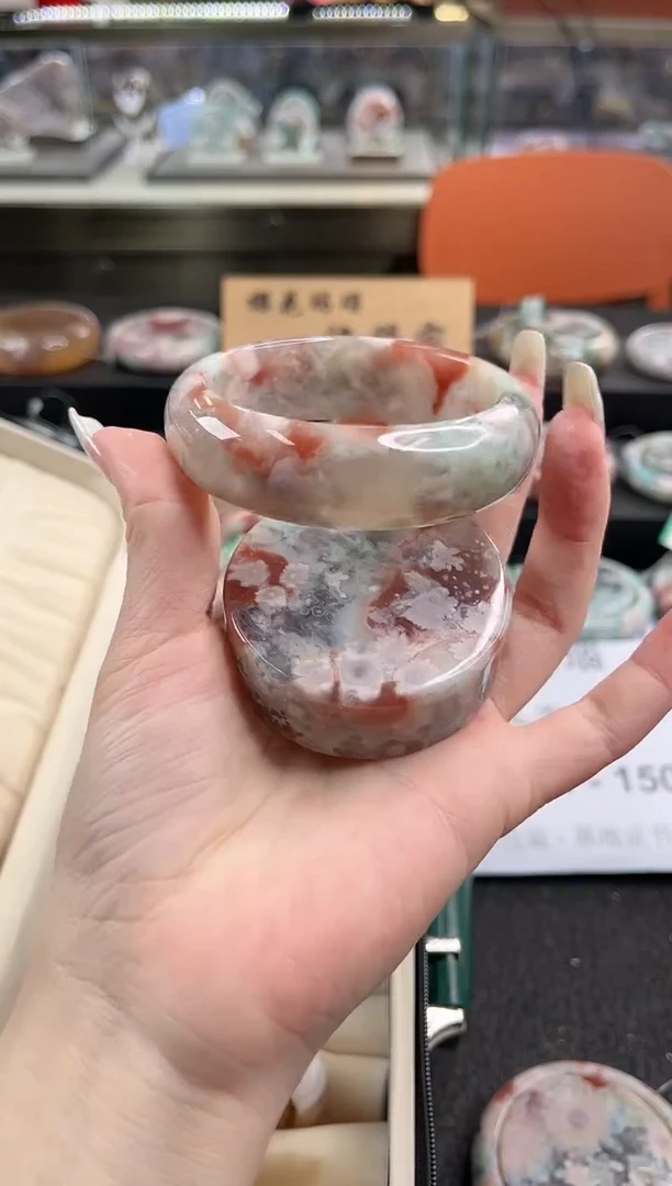 未镶嵌手镯石英质玉尘*丷圈口（赠品镯心）
