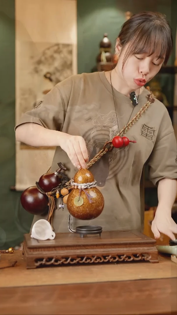 178号精品天然大漆酒葫芦一物一拍~