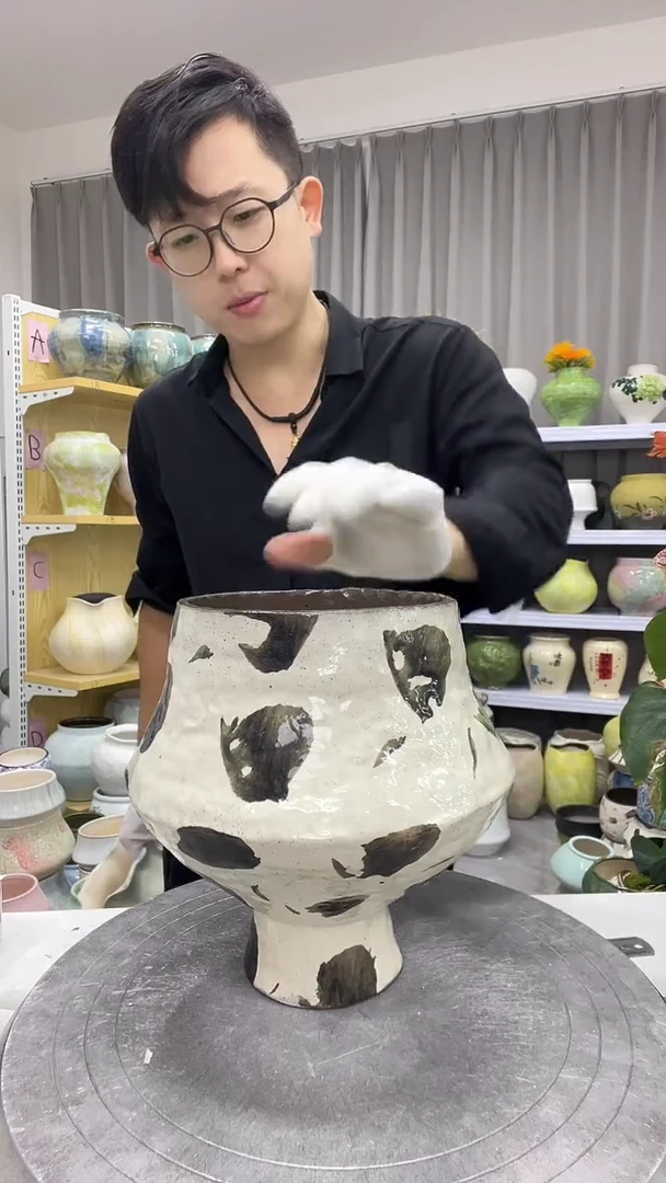 【10.8号】陶瓷花盆直播链接  高： 18    口：12.5