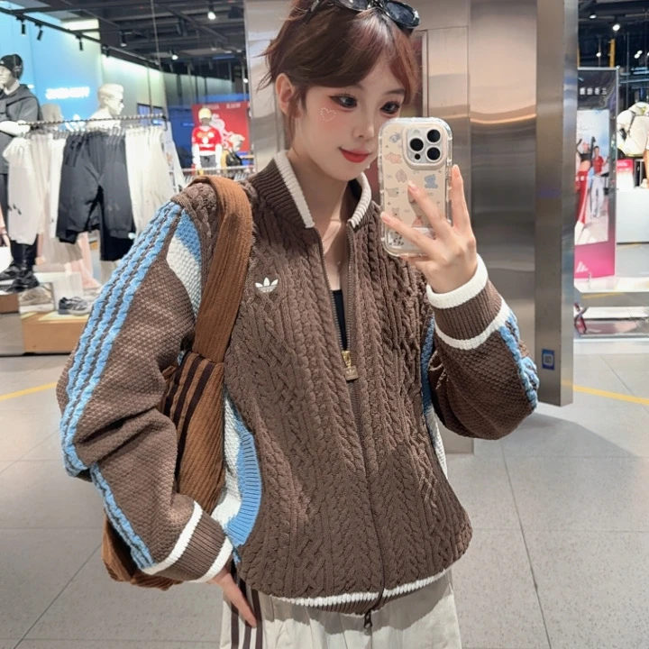 ADIDASRS UCARDIGAN 情侣加厚男女同款秋冬针织运动衫 KS5963