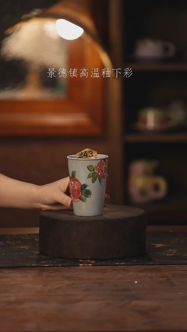 陶瓷景德镇高温釉下手绘陶瓷243
