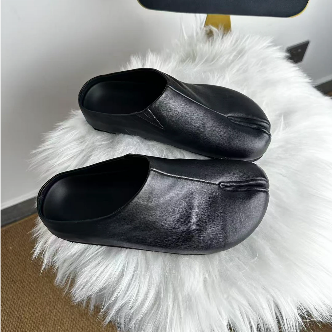 婉君 2025秋冬新款休闲时尚经典蹄子夹脚半拖鞋LWJ25D4S3304