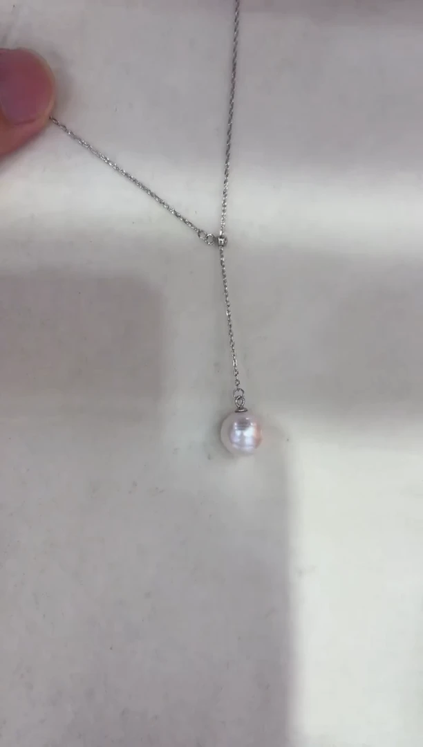 淡水珍珠银S925镶嵌颈饰清货
