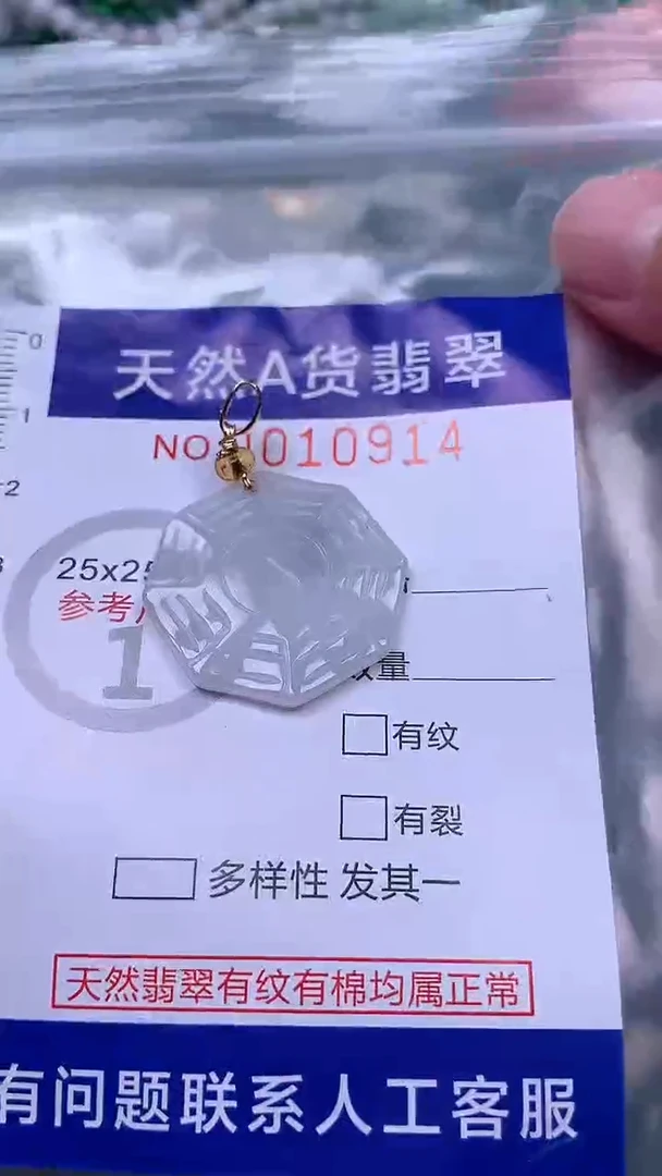 吊坠(赠链)未镶嵌翡翠1