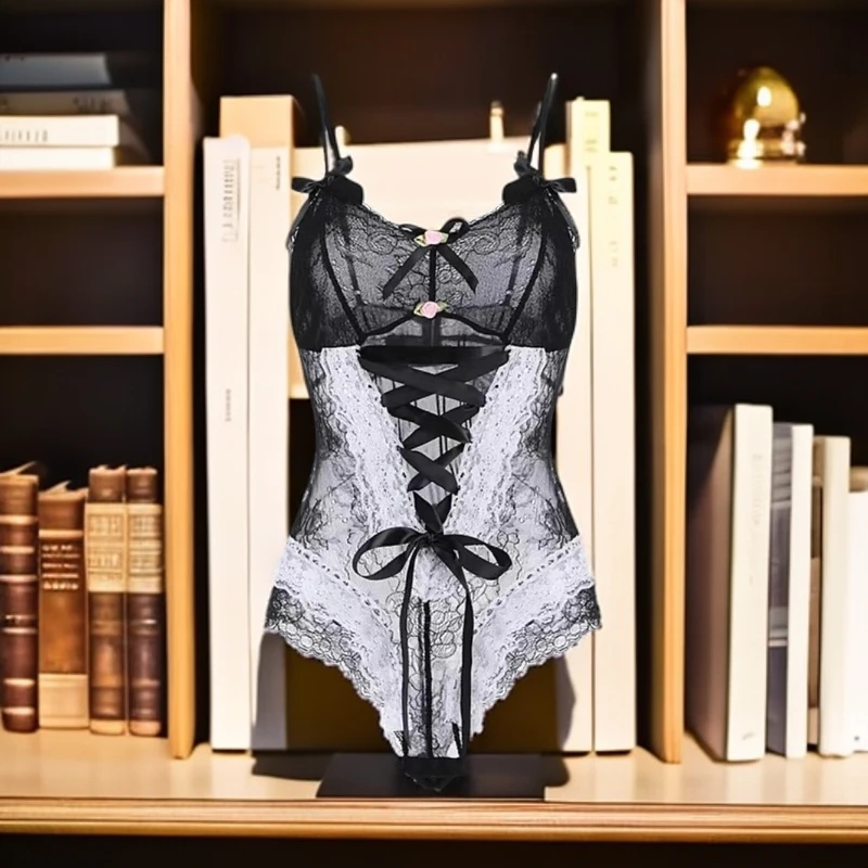 纯欲甜美吊带蕾丝连体睡衣套装cos服少女水手cosplay服打底法式