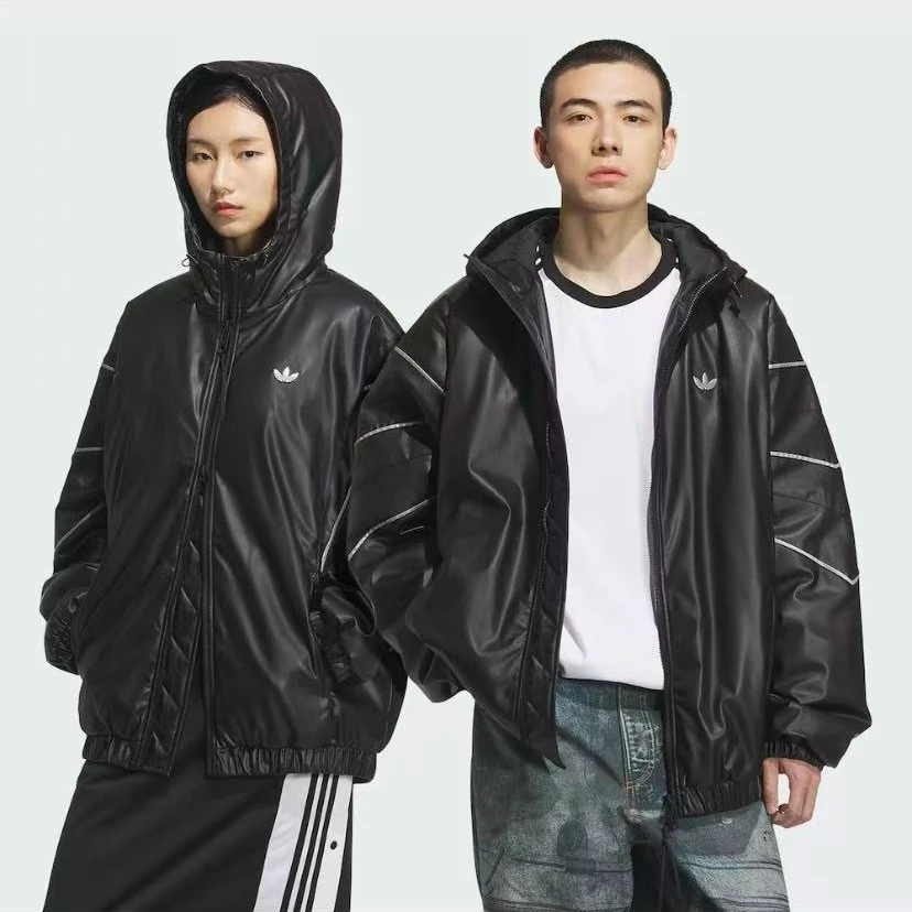【原力场AC】阿迪达斯三叶草男女秋冬保暖运动连帽棉服KC2653